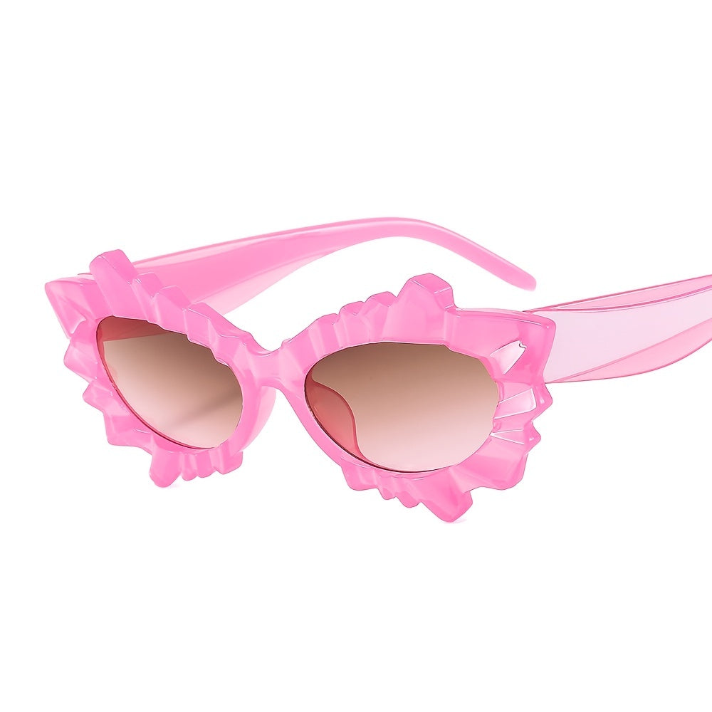 Y2K Irregular Flower Sunglasses Jelly Gradient UV400