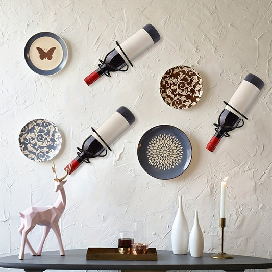 Wall Mounted Wine Racks Metal Hanging Wine Bottle Display Holder