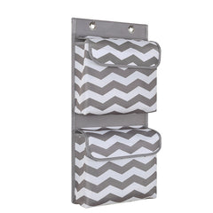 Oxford Cloth Hanging Storage Bag 2 Pockets Strong Sticky Hook
