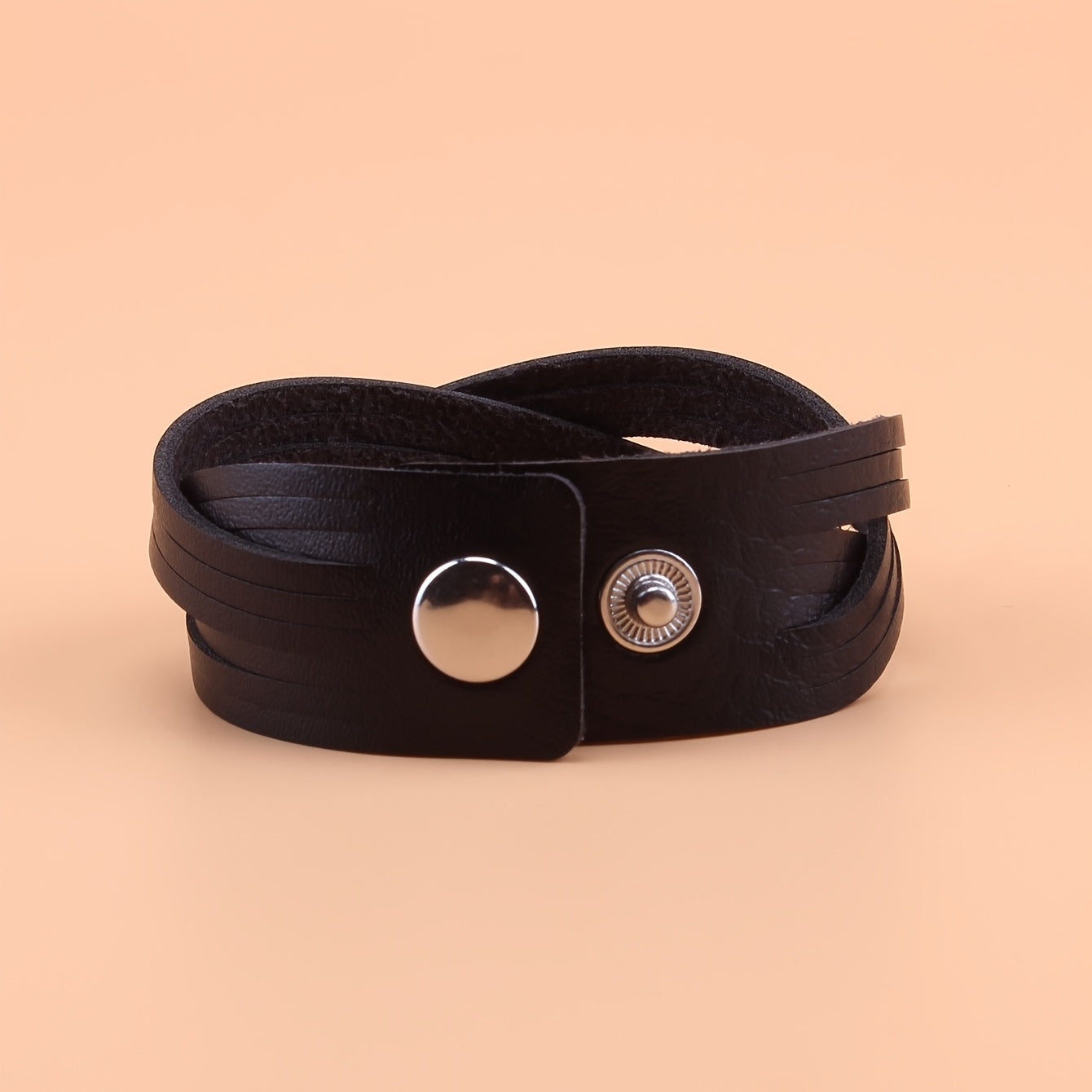 Hip Hop Style PU Leather Bracelet for Party Wear