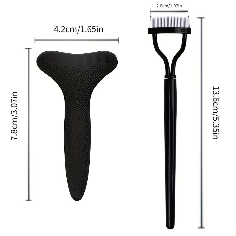 2PCS Eyelash Mascara Guard Separator Tool 2 In 1 Kit Lash Applic
