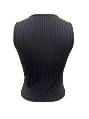 Surplice Neck Crop Tank Top Sexy Sleeveless Slim Fit Summer Top