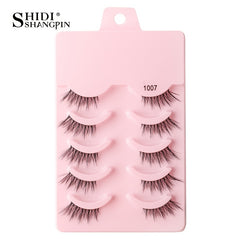 5 Pairs Half False Eyelash Natural Fluffy Cat Eyes Makeup Tool