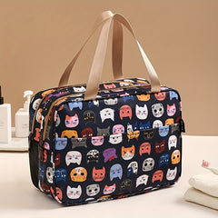 Oxford Buka Cartoon Toiletry Bag Makeup Bag Large Capacity Portable Storage