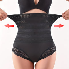 Lace Trim Shaping Panties Tummy Control Butt Lifting Women's Underwear