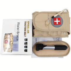 Inflatable Lumbar Traction Belt for Herniation Relief