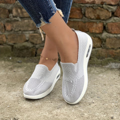 Women's Air Cushion Sock Shoes Lightweight Slip On Casual Walking Shoes