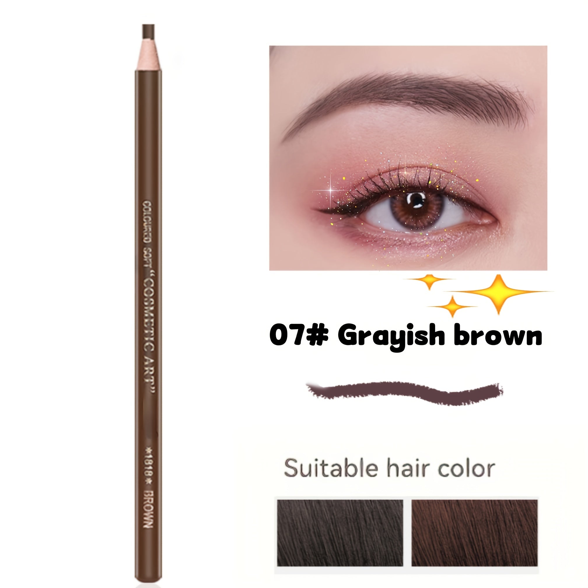 Drawstring Eyebrow Pencil Natural and Smudge Proof