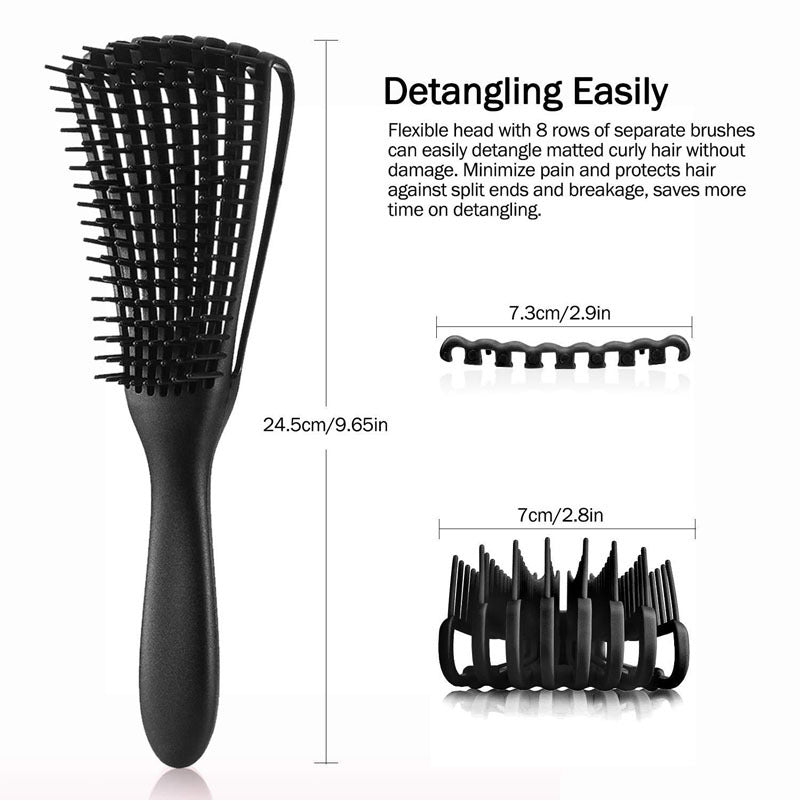 Detangling Hair Brush Knots Detangler Scalp Massage Comb