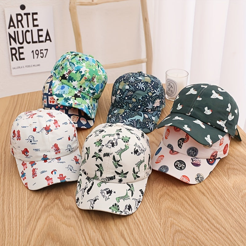Kids Letter Embroidered Sunshade Baseball Cap