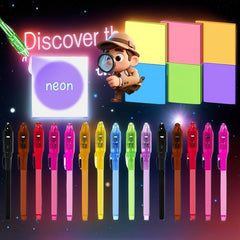 Invisible Pen Detective Game Set with Sticky Notes