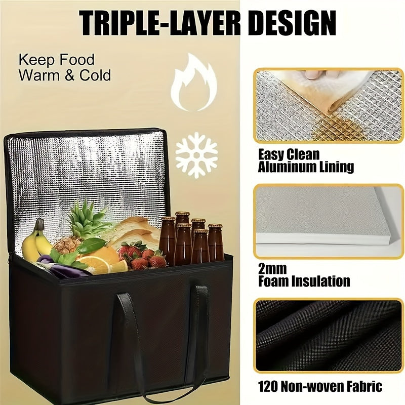 XL Insulated Tote Bag Keeps Food Hot/Cold for Hours