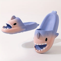 Cartoon Shark Non Slip Slides Quick Drying Slides Indoor Outdoor Beach Summer