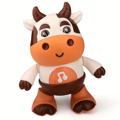 Kids Electronic Music Toy Cow with LED Lights Educational Learning Ideal