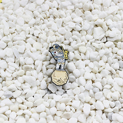 Space Saxophone Astronaut Brooch Pin