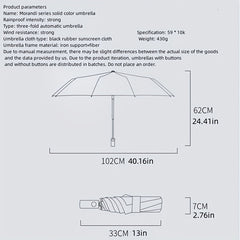 Automatic Folding Umbrella UV Protection Sunshade Gift