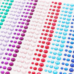 900pcs Rhinestone Stickers 15 Colors DIY Face Nail Makeup 3mm 4mm