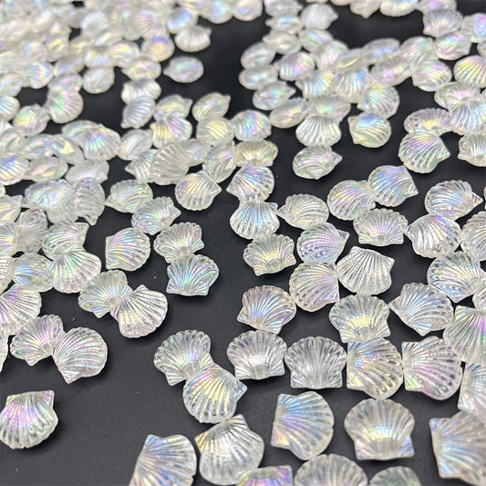 35pcs Transparent Shell Beads for DIY Bracelet Necklace
