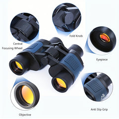 60x60 HD Binoculars for Bird Watching Travel Sightseeing