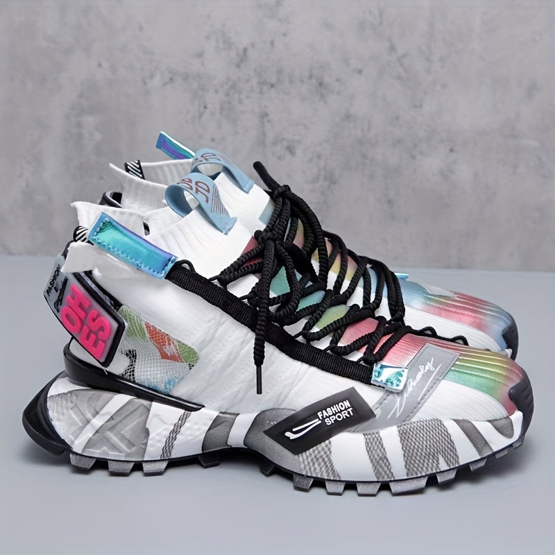 Men's High Top Sport Shoes Comfortable Breathable Non Slip Casual Sneakers