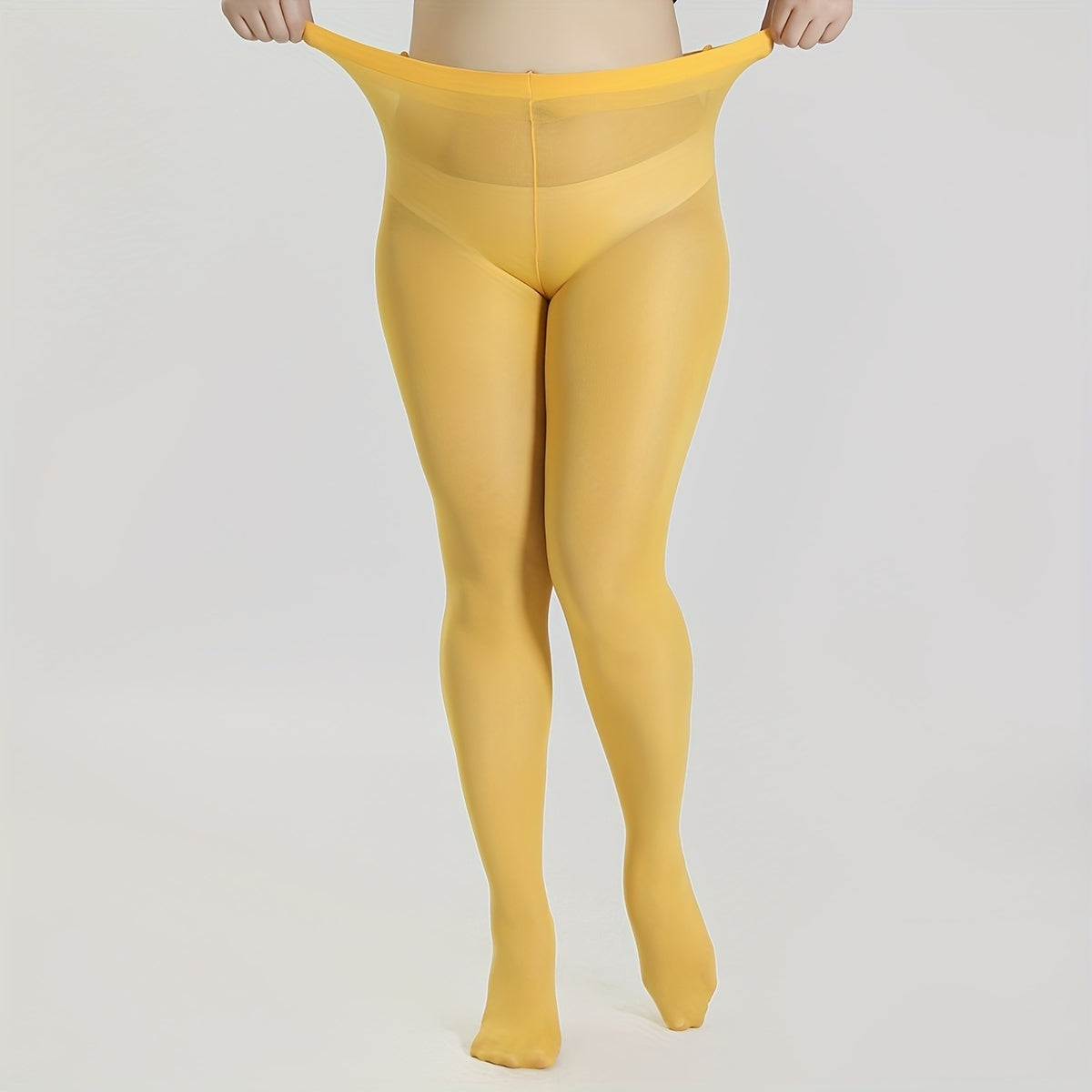  Women's 80D Plain High Rise Pantyhose