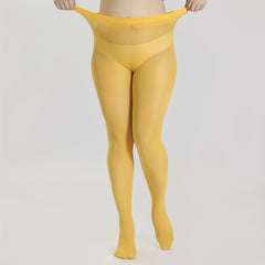  Women's 80D Plain High Rise Pantyhose