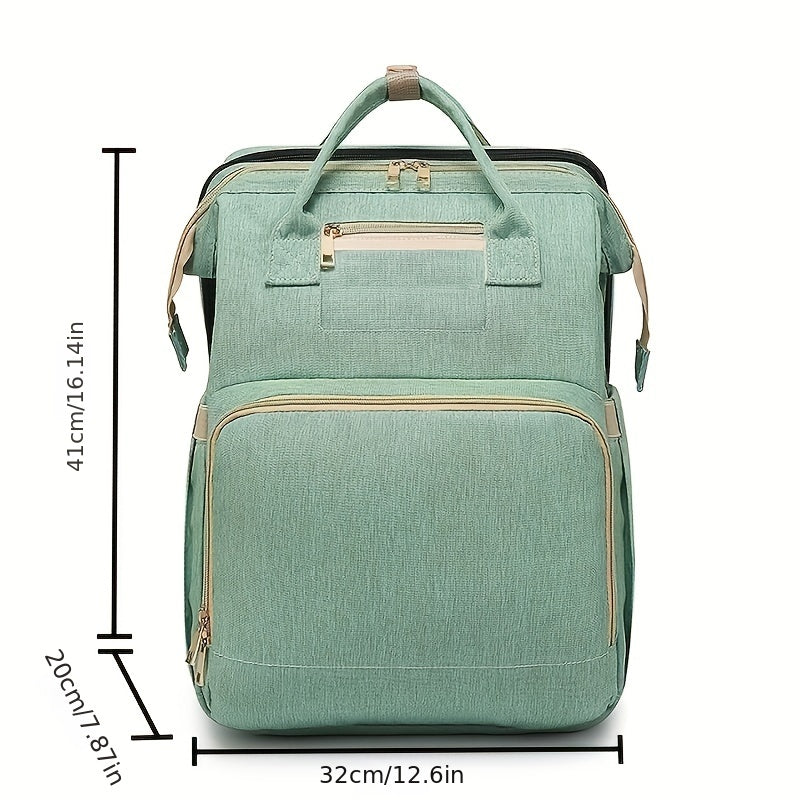 Portable Zipper Backpack Large Capacity Rucksack School Bag