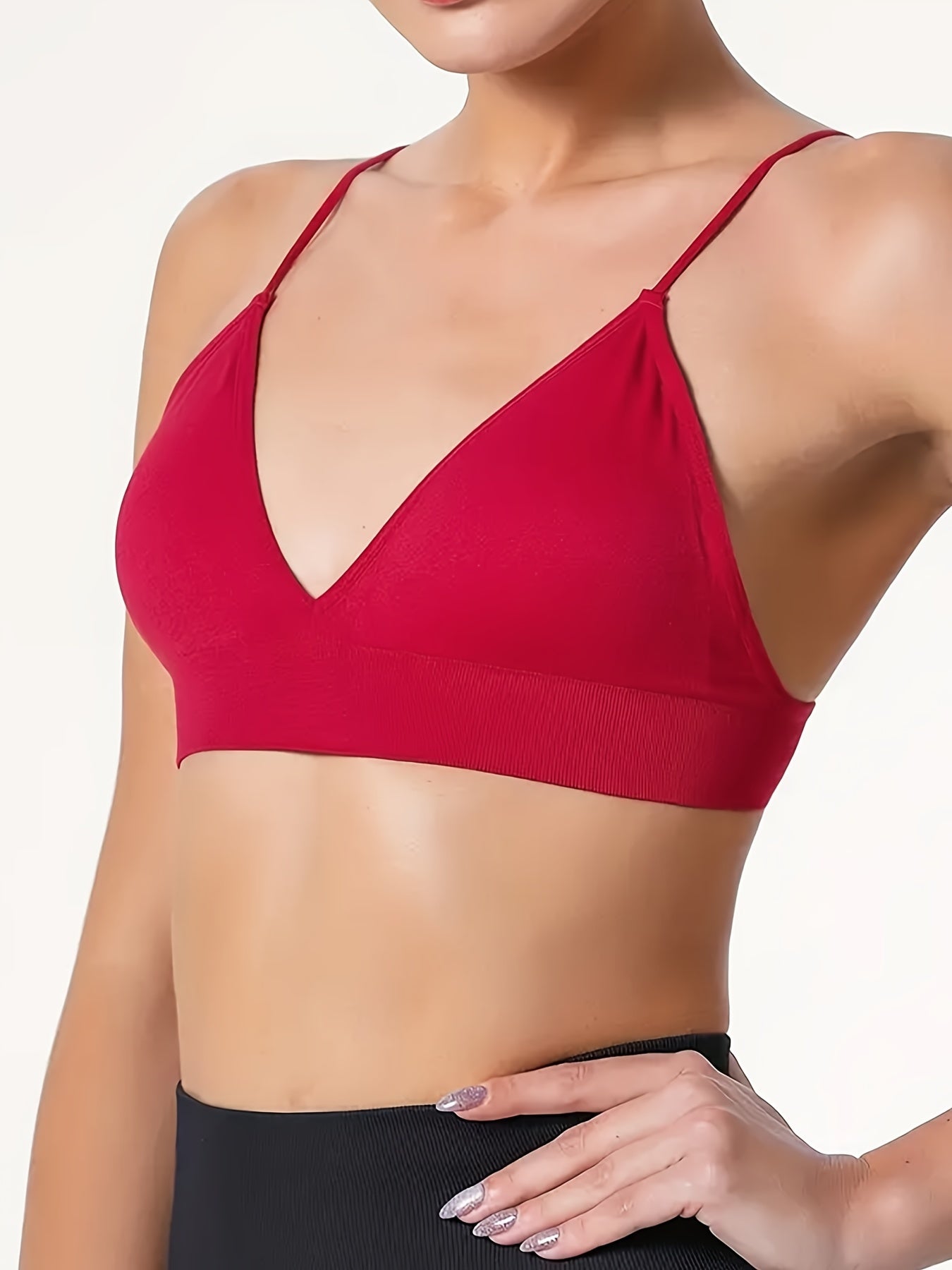 Triangle Cups Wireless Bra Soft Seamless Intimates Lingerie