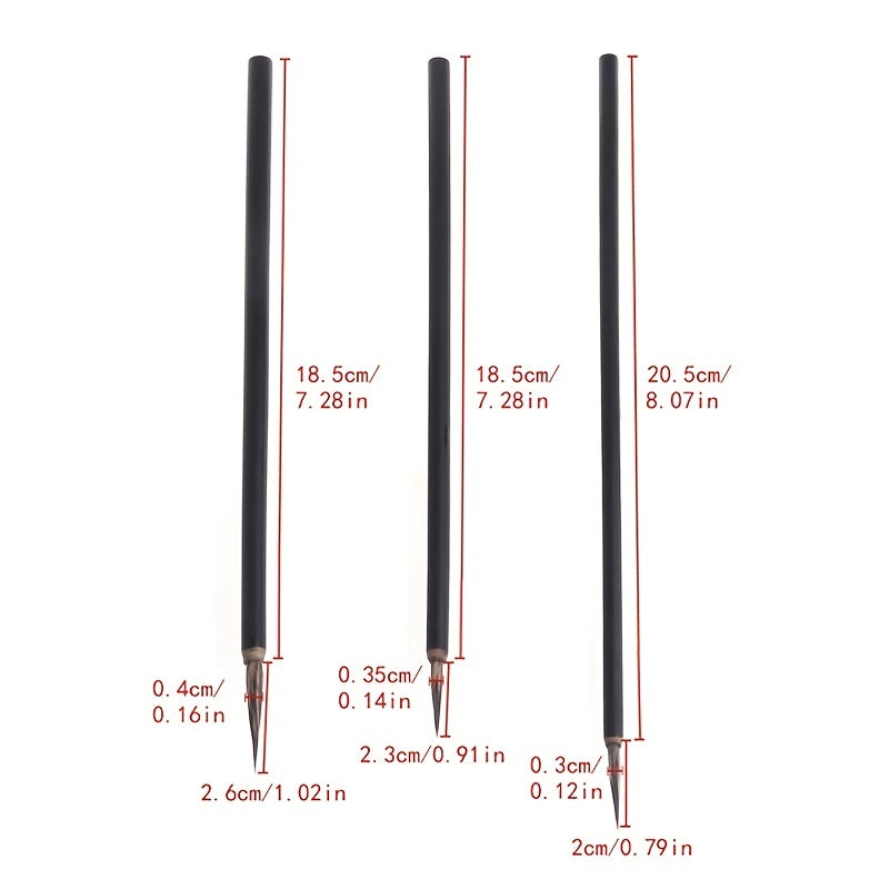 3pcs Set Fine Paint Brush Chinese Calligraphy Brush Pen