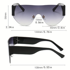 Y2K Gradient Rimless Sunglasses UV400