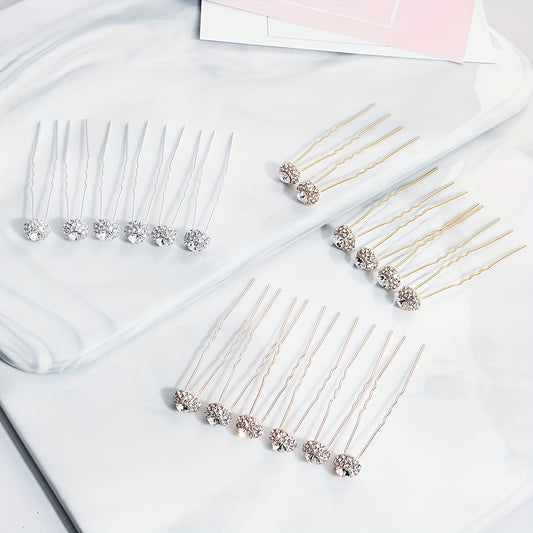Rhinestone Hair Pin Wedding Accessory