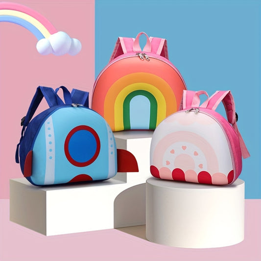 Children s Rainbow Backpack Donut School Bag Casual Cartoon Backpack