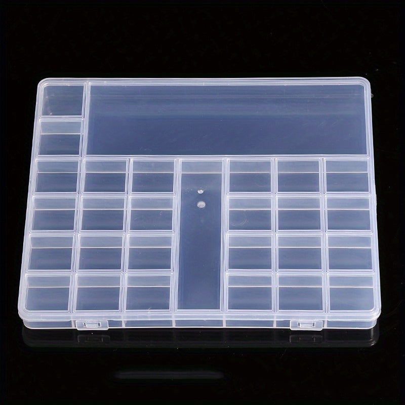 Transparent Storage Box Plastic Case Jewelry Organizer Pill Box