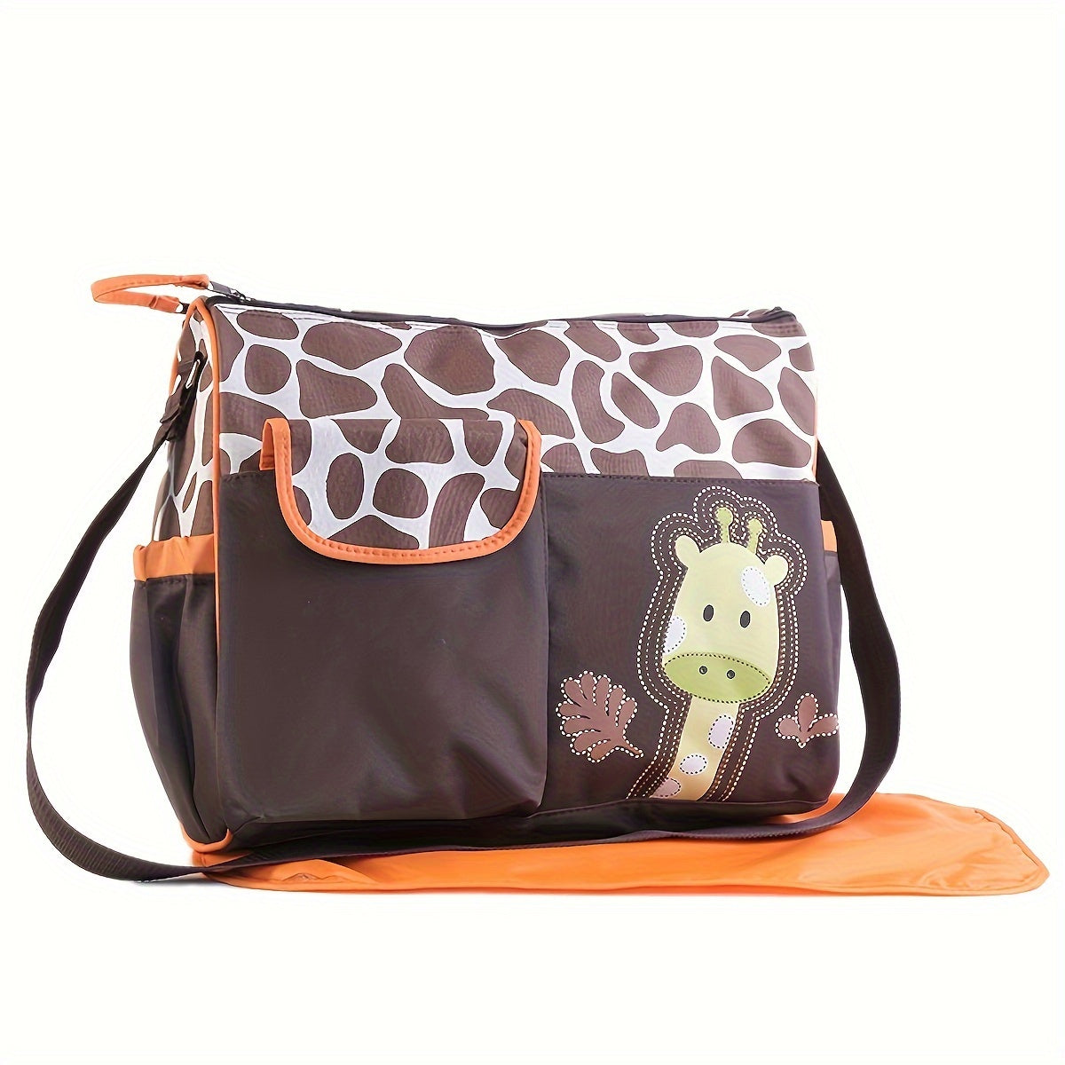 Cartoon Pattern Mommy Shoulder Bag Diaper Bag with Wet and Dry S