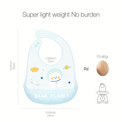 Baby Ultra Soft Silicone Feeding Bib Waterproof Bib