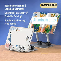 Adjustable Students' Reading Rack Foldable Aluminum Alloy 180 Degree Adjustment