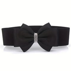 Big Bowknot Wide Belt Plus Size Waistband for Women