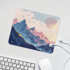 Mountain Mouse Pad Natural Art Mouse Pad Square Waterproof Mouse Pad