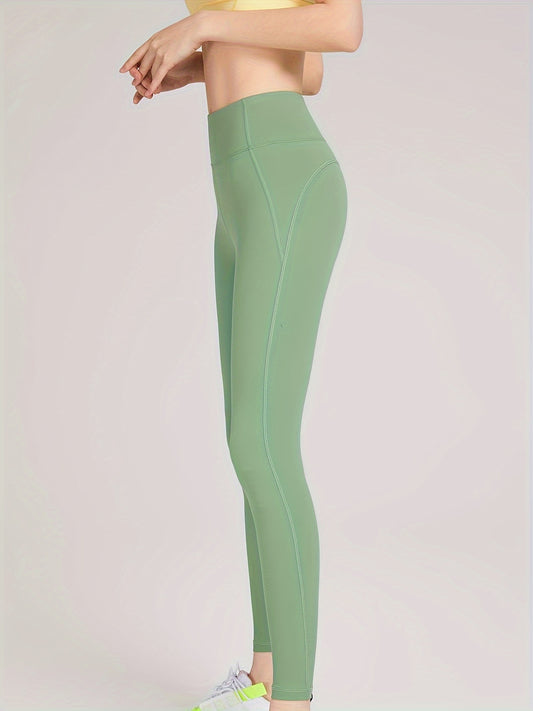 High Waist Yoga Leggings Quick Dry Sports Tights, Running Fitness Workout