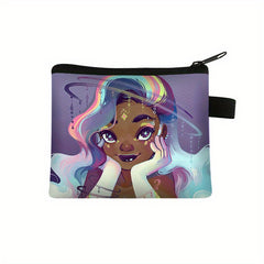 Cartoon Girl Pattern Kids Coin Purse