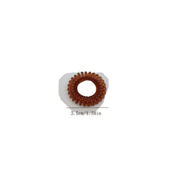 18pcs Small Spiral Hair Tie Elastic Ponytail Holder Hair Accessory