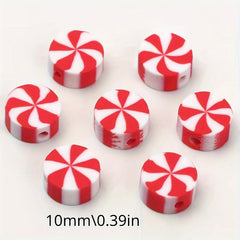 Christmas Series Polymer Clay Candy Beads for Jewelry Making DIY