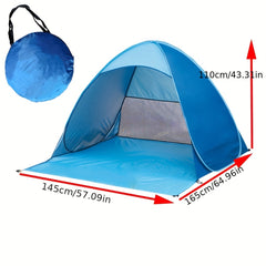Portable Quick Opening Beach Tent Sunshade Anti UV Protection Seaside Tent