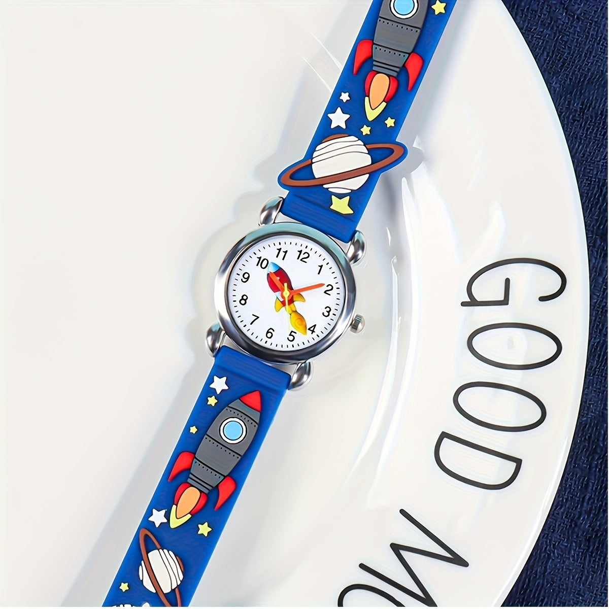 Rocket 3D Print Quartz Watch for Boys Gift