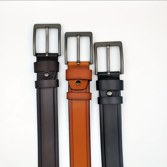 PU Leather Belt Western Cowboy Pants Belt Casual Clothing Accessories For Men