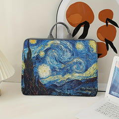 Night Sky Laptop Zipper Cover Soft Bag for Library and Commuting