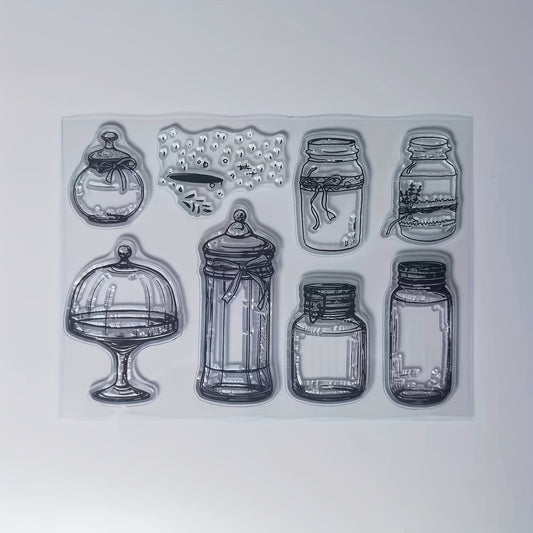 Bottle Pattern Transparent Stamp - Great Gift for Kids