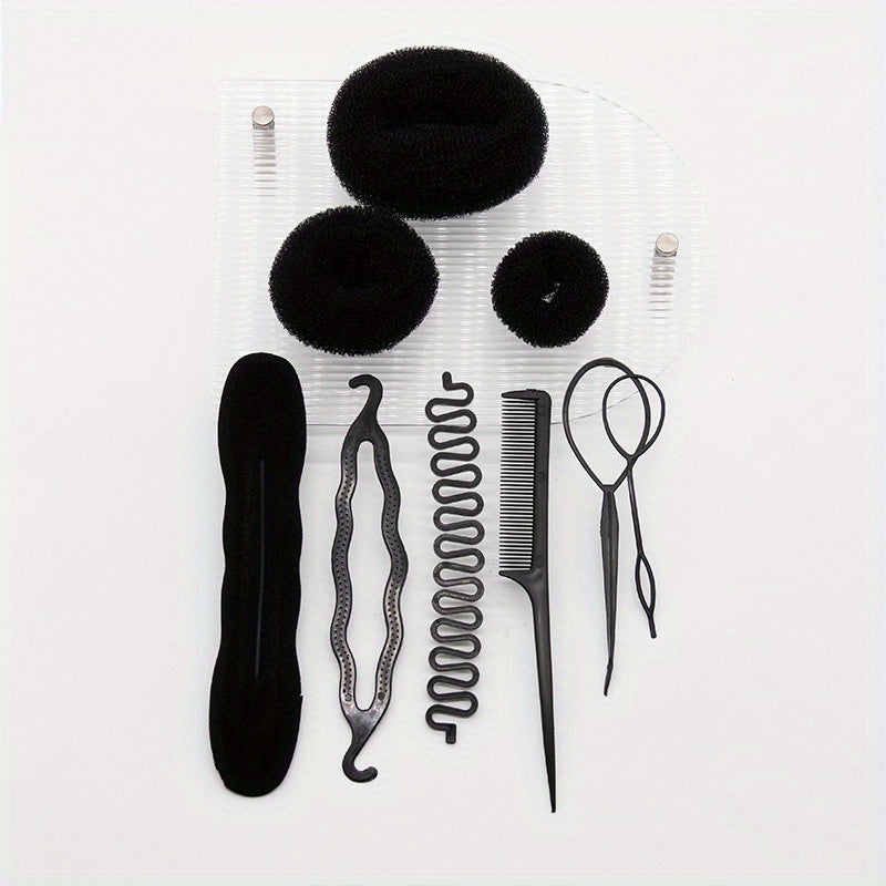 Hair Styling Accessories Kit Set Bun Maker Braid Tool DIY Hair Styles