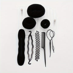 Hair Styling Accessories Kit Set Bun Maker Braid Tool DIY Hair Styles