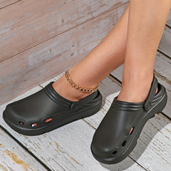 Women's Platform Clogs Slip On Soft Sole Pillow Slides